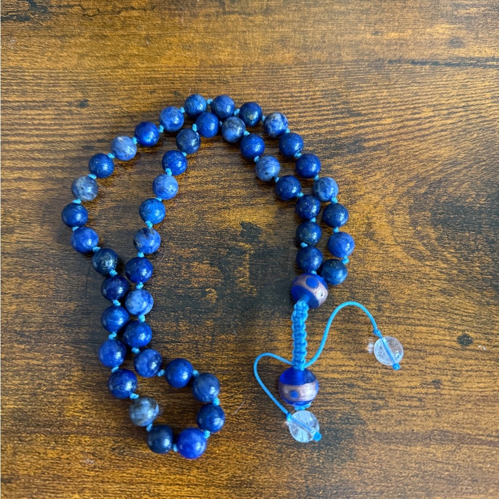 Blue stone mala